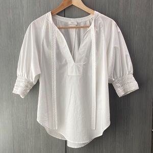 A.L.C. Pussy Bow Puff Sleeve Blouse